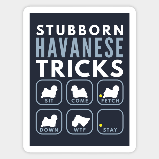 Stubborn Havanese Cuban Bichon Tricks - Dog Training Magnet by DoggyStyles